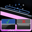 2x edzett üveg iPhone 14 Pro Max, ERBORD Easy App Full Screen Protector