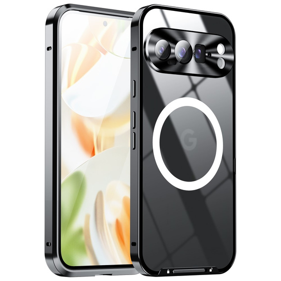 Kameravédő tok Google Pixel 9 Pro, CamShield MagSafe, fekete