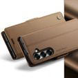 CASEME Litchi pénztárca flip tok Samsung Galaxy Z Fold7 5G számára