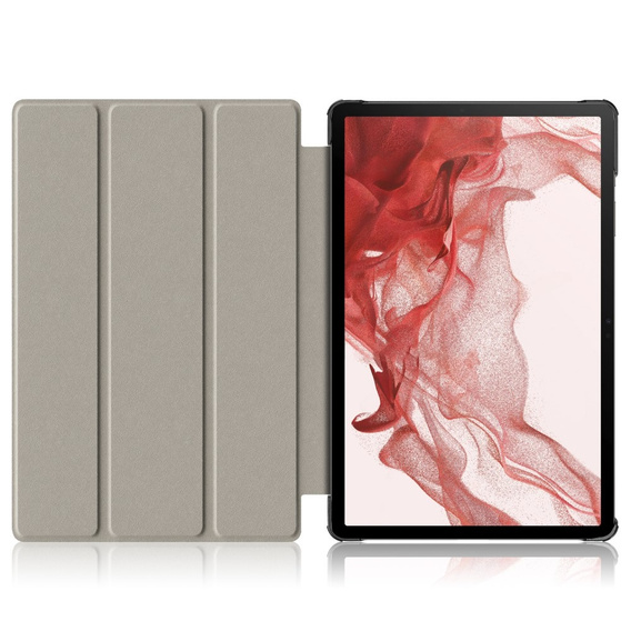 Tok Samsung Galaxy Tab S9 Plus, Smartcase tolltartóval, zöld