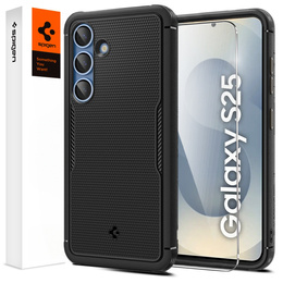 Spigen tok Samsung Galaxy S25 készülékhez, Core Armor MagSafe, fekete + 9H edzett üveg