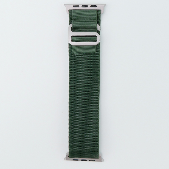 Nylon szíj Apple Watch 1/2/3/4/4/5/6/7/8/SE/ULTRA 42/44/45/45/49mm, zöld