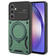 Páncélozott tok Samsung Galaxy A54 5G, CamShield MagSafe, zöld