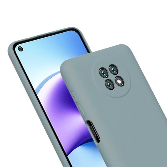 Telefontok a Xiaomi Redmi Note 9T 5G, Silicone Lite, levendula szürke