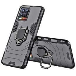 Telefontok a Realme 8 / 8 Pro, Kickstand Ring, fekete