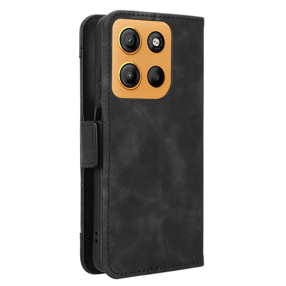 Pattintható tok a Motorola Moto G15 / Motorola Moto G15 Power, Card Slot, fekete