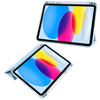 Tok iPad 10.9 2022 10 Gen, Smartcase Hybrid, tolltartó résszel, kék