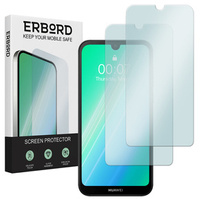 2x edzett üveg a Huawei Y5 2019, ERBORD 9H Hard Glass a képernyőn