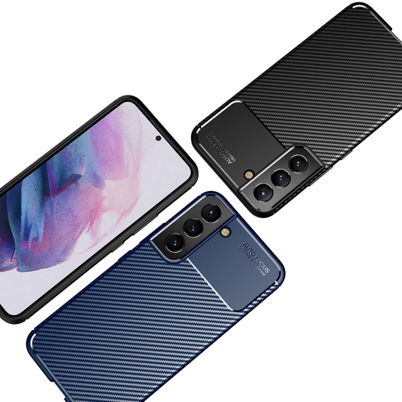 Telefontok a Samsung Galaxy S22+ Plus 5G, Carbon Gel, sötétkék
