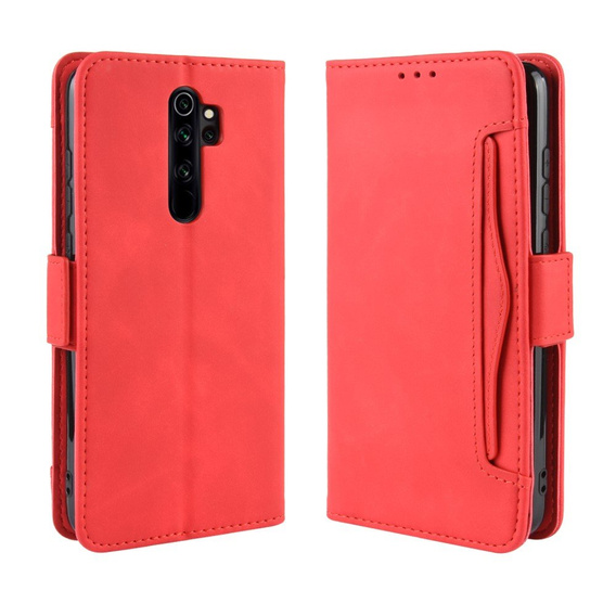 Pattintható tok a Xiaomi Redmi Note 8 Pro, Card Slot, piros