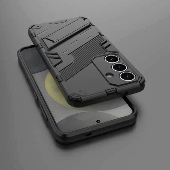 Tok Samsung Galaxy A56 5G, Military kickstand, fekete
