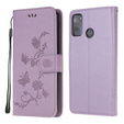 Pattintható tok a Motorola Moto G50, Butterfly, lila