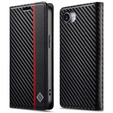 Pattintható tok a iPhone 16e, Carbon LC.IMEEKE, fekete