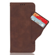 Pattintható tok a Infinix Hot 30, Card Slot, barna