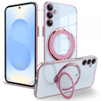 Mágneses tok Samsung Galaxy S25+ Plus készülékhez, MagSafe, rózsaszín