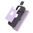 ERBORD MagSafe Cam Slider tok, lila + képernyővédő üveg iPhone 13 / iPhone 14 készülékekhez