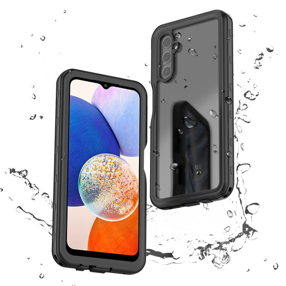 IP68 vízálló tok a Samsung Galaxy A14 5G, fekete