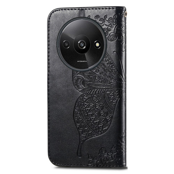 Pattintható tok a Xiaomi Redmi A3, Butterfly, fekete
