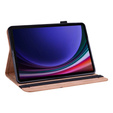 Tok Samsung Galaxy Tab S10 Lite / S10 FE / S9 FE / S9, Classic, tolltartóval, barna