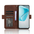 Pattintható tok a Infinix Hot 50 Pro 4G, Card Slot, barna