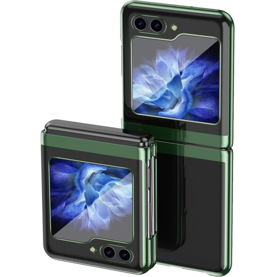 Tok Samsung Galaxy Z Flip7 FE / Z Flip6, PC Case, átlátszó / zöld