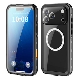 Tok iPhone 17 Pro Max készülékhez, IP68 vízálló, SHELLBOX MagSafe, fekete