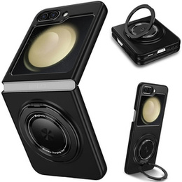 GKK tok a Galaxy Z Flip 5 5G-hez, sarkok Dropproof MagSafe, átlátszó / lila