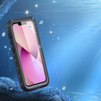 Vízálló tok iPhone 13, Redpepper, MagSafe-hoz, fekete