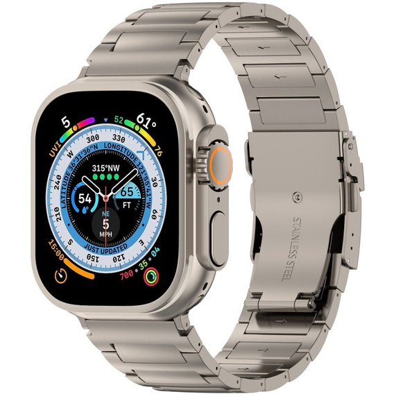 Pasek Bransoleta do Apple Watch 1/2/3/4/5/6/7/8/SE/ULTRA 42/44/45/49MM, Srebrna