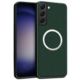 Telefontok a Samsung Galaxy S23 Plus, Magsafe Slim Carbon, zöld