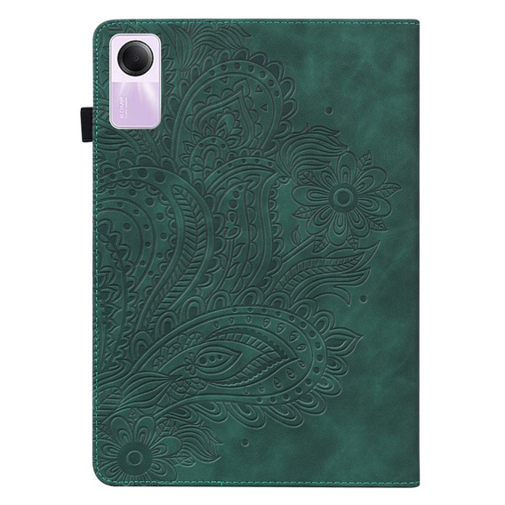 Pattintható tok Xiaomi Redmi Pad SE 11", flower, zöld