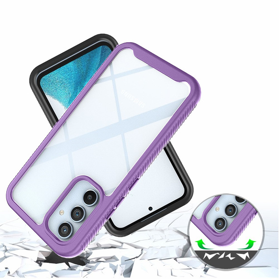 Tok Samsung Galaxy A34 5G készülékhez, Shockproof, fóliával, lila