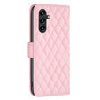 Pattintható tok a Samsung Galaxy A56, Wallet, BINFEN COLOR, rózsaszín