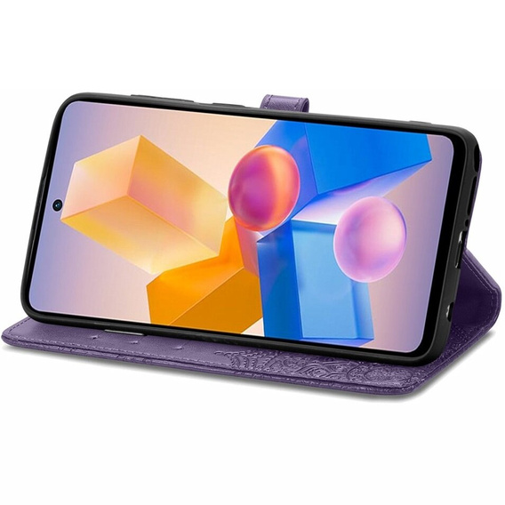 Pattintható tok a Infinix Hot 40i, Mandala, lila