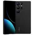 BENKS Kevlar tok Samsung Galaxy S25 Ultra, MagSafe, Carbon Fiber, fekete