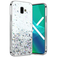 Telefontok a Samsung Galaxy J6 Plus, Glittery, átlátszó