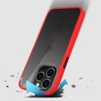 Telefontok a iPhone 13 Pro, ERBORD Hybrid Case, piros