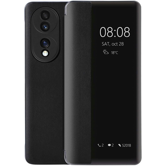Pántos tok a Honor 70 5G készülékhez, Side View, fekete