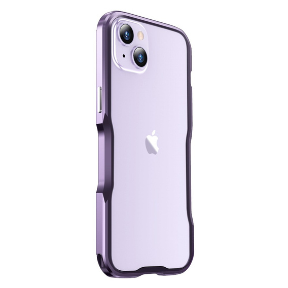 Teletok LUPHIE iPhone 14 Plus-hoz, Armor Bumper, lila