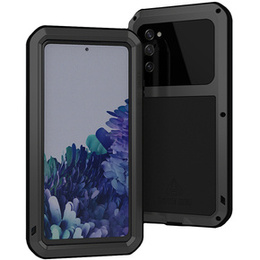 Love Mei Telefontok a Samsung Galaxy S20 FE 4G/5G, armored with glass, fekete