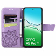 Pattintható tok a Oppo A5 Pro 5G, Butterfly, lila