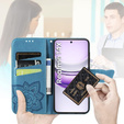Pattintható tok a Realme 14X / Realme C75, Butterfly, kék