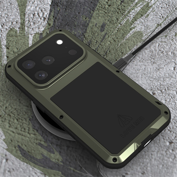 Páncélozott tok edzett üveggel iPhone 17 Pro készülékhez