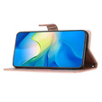 Pattintható tok a Oppo A38 4G / Oppo A18 4G, Wallet, BINFEN COLOR, rózsaszín rose gold