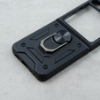 Páncélozott telefontok a Samsung Galaxy Z Flip5 5G, Nox Case Ring, fekete