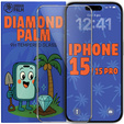 Diamond Palm edzett üveg iPhone 15/15 Pro készülékekhez