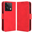 Pattintható tok a Xiaomi Redmi Note 13 5G, Card Slot, piros