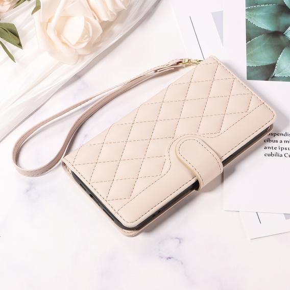 Rhombus Crossbody bőr flip tok Motorola Edge 70 készülékhez