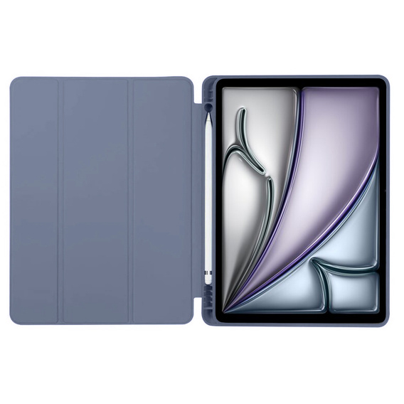 Tok iPad Air 13" 2025/2024 (7/6 gen.), Smartcase Hybrid, tolltartó résszel, lila