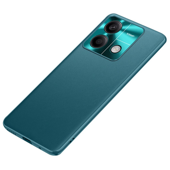 Bőr tok Xiaomi Redmi Note 13 5G, leather hybrid, zöld